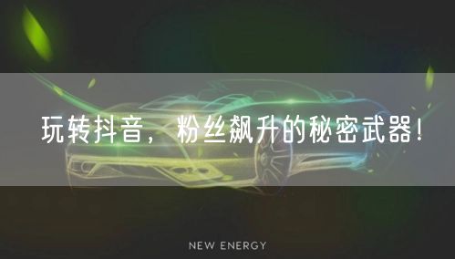 玩转抖音，粉丝飙升的秘密武器！