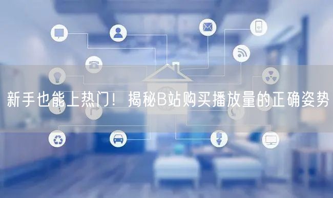 新手也能上热门！揭秘B站购买播放量的正确姿势