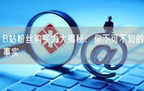 B站粉丝购买力大揭秘：你不可不知的事实
