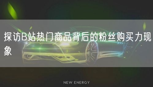探访B站热门商品背后的粉丝购买力现象