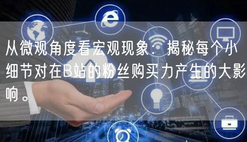 从微观角度看宏观现象：揭秘每个小细节对在B站的粉丝购买力产生的大影响。