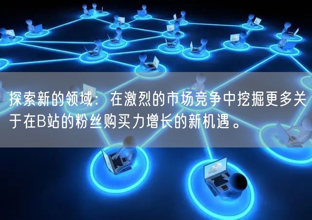 探索新的领域：在激烈的市场竞争中挖掘更多关于在B站的粉丝购买力增长的新机遇。