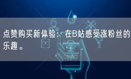 点赞购买新体验:在B站感受涨粉丝的乐趣。