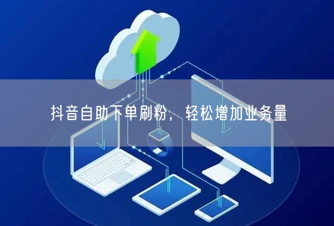 抖音自助下单刷粉，轻松增加业务量